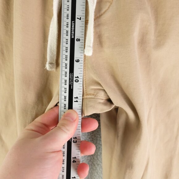 Marine Layer Sweatpants Mens Medium Beige Brown Slim Fit Heavyweight Cotton - Picture 6 of 12